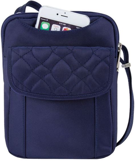 travelon signature anti theft rfid blocking crossbody bag|best rfid travel crossbody purse.